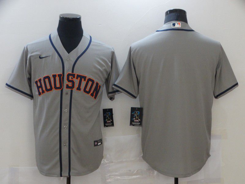 Cheap Men Houston Astros Blank Grey Game 2021 Nike MLB Jersey